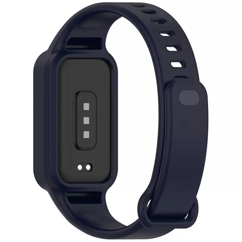 Strap-it® Strap-it Xiaomi Smart Band 9 Active siliconen bandje (donkerblauw)