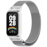 Strap-it® Xiaomi Smart Band 9 Active Milanese band (zilver)