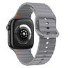 Strap-it® Strap-it Apple Watch Wave siliconen bandje (donkergrijs) Strap-it® Strap-it Apple Watch Wave siliconen bandje (donkergrijs)