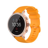 Strap-it® Fossil Gen 4 Venture (HR) siliconen bandje (oranje)