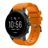 Strap-it® Fossil Gen 4 Explorist (HR) siliconen bandje (oranje)