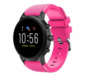 Strap-it® Fossil Gen 4 Explorist (HR) siliconen bandje / (knalroze)