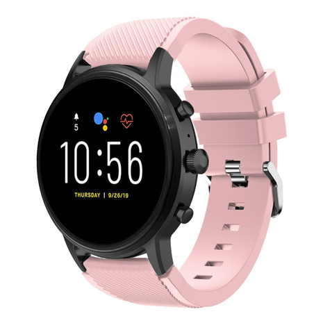 Strap-it® Strap-it Fossil Gen 4 Explorist (HR) siliconen bandje (roze)