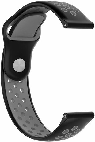 Strap-it® Strap-it Fossil Gen 4 Explorist (HR) sport band (zwart/grijs)