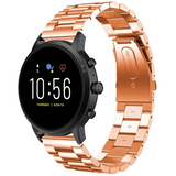 Strap-it® Fossil Gen 4 Explorist (HR) stalen band (rosé goud)