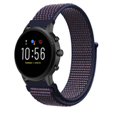 Strap-it® Fossil Gen 4 Explorist (HR) nylon band (paars-blauw)