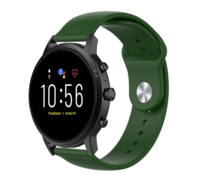 Strap-it® Fossil Gen 4 Explorist (HR) sport band (legergroen)