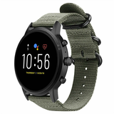 Strap-it® Fossil Gen 4 Explorist (HR) nylon gesp band (groen)