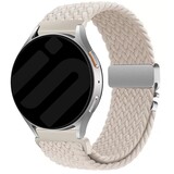 Strap-it® Samsung Galaxy Watch 7 - 40mm gevlochten band met P-buckle (sterrenlicht)