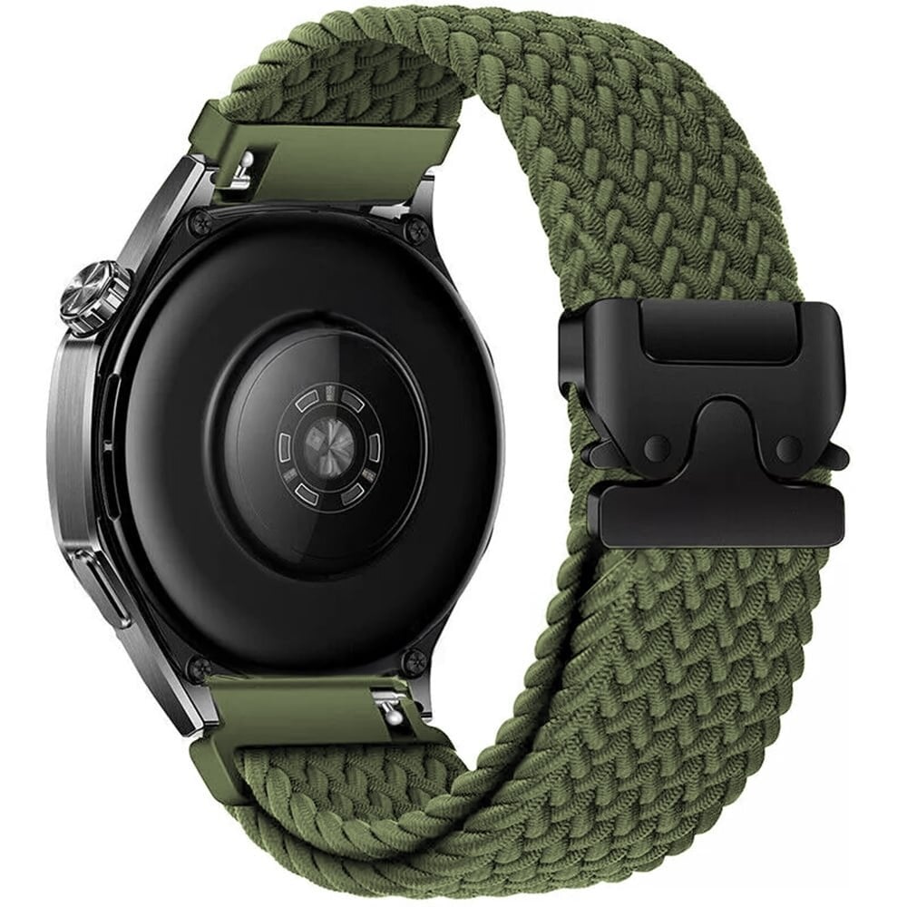 Strap-it® Strap-it Amazfit Bip 3 (Pro) gevlochten band met P-buckle (groen) Strap-it® Strap-it Amazfit Bip 3 (Pro) gevlochten band met P-buckle (groen)