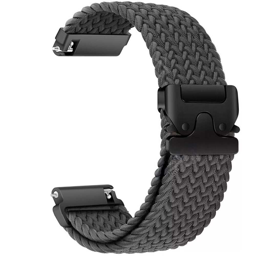 Strap-it® Strap-it Fossil Gen 5e - 44mm gevlochten band met P-buckle (grijs) Strap-it® Strap-it Fossil Gen 5e - 44mm gevlochten band met P-buckle (grijs)