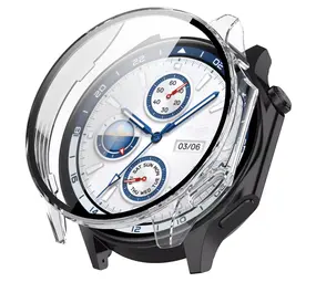 Strap-it® OnePlus Watch 2 PC case met glas (transparant)