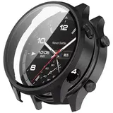 Strap-it® OnePlus Watch 2R PC case met glas (zwart)