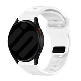 Strap-it® Amazfit Active 2 outdoor siliconen bandje (wit)
