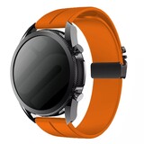 Strap-it® Samsung Galaxy Watch 6 Classic 43mm siliconen band met P-buckle (oranje) Strap-it® Samsung Galaxy Watch 6 Classic 43mm siliconen band met P-buckle (oranje)