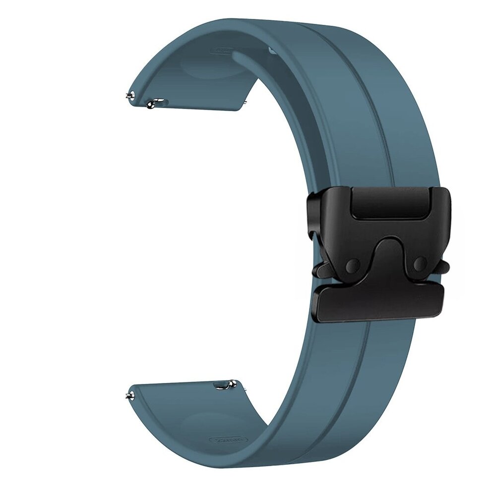 Strap-it® Strap-it Amazfit Active 2 siliconen band met P-buckle (grijsblauw)