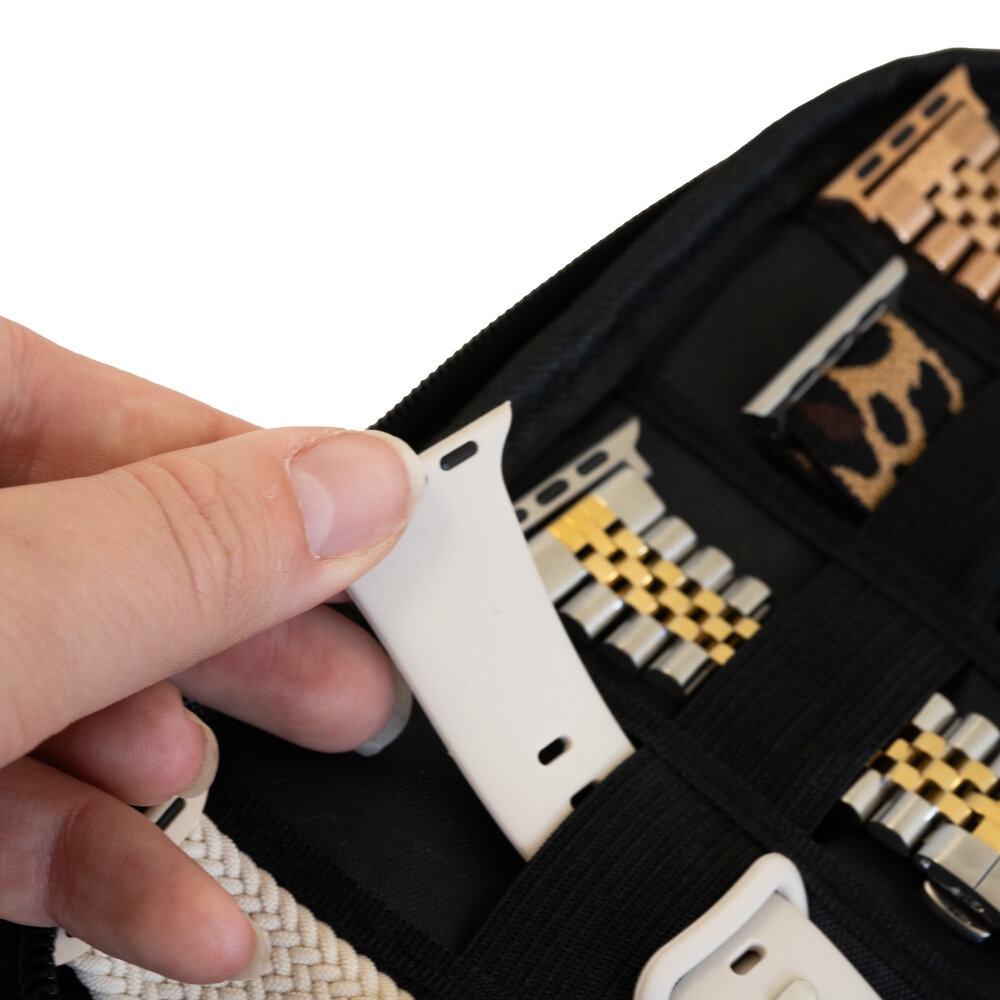 Strap-it® Strap-it Luxe opbergtasje voor smartwatch bandjes (grijs) Strap-it® Strap-it Luxe opbergtasje voor smartwatch bandjes (grijs)