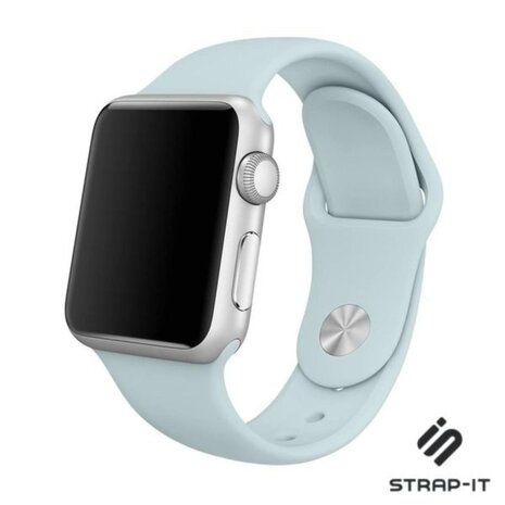 Strap-it® Strap-it Apple Watch 8 sportband (lichtblauw)