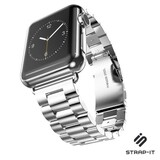 Strap-it® Apple Watch Ultra stalen band (zilver) Strap-it® Apple Watch Ultra stalen band (zilver)