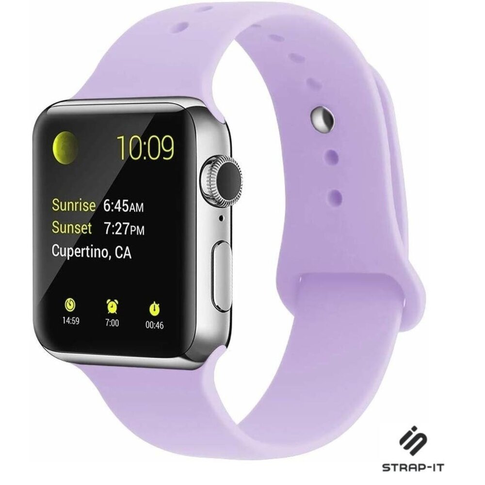 Strap-it® Strap-it Apple Watch 8 silicone band (lila)