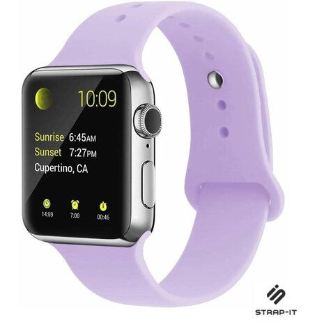Strap-it® Strap-it Apple Watch 8 silicone band (lila)