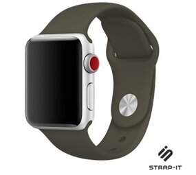 Strap-it® Apple Watch Ultra silicone band (donkergroen)