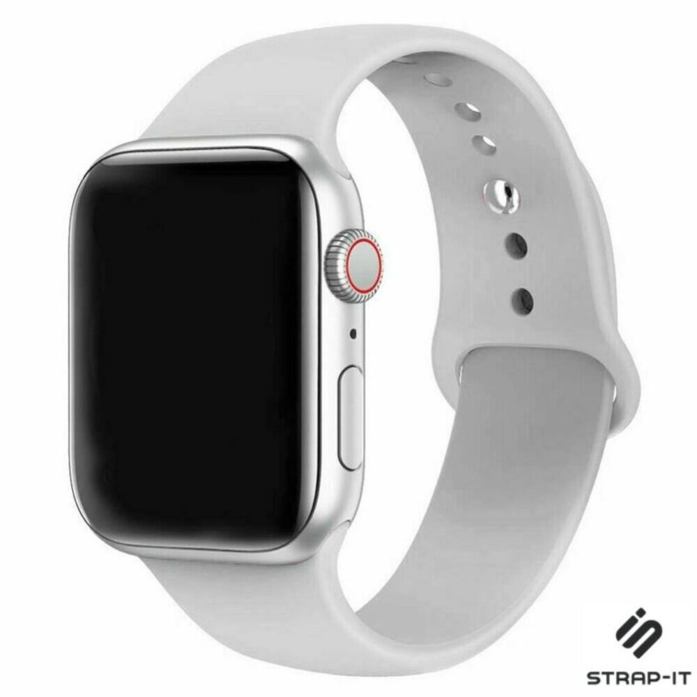 Strap-it® Strap-it Apple Watch Ultra silicone band (grijs)
