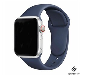 Strap-it® Apple Watch Ultra silicone bandje (donkerblauw)