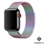 Strap-it® Apple Watch 8 milanese band (regenboog)