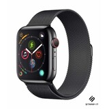 Strap-it® Apple Watch 8 Milanese band (zwart)