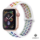 Strap-it® Strap-it Apple Watch Ultra sport+ band (kleurrijk wit)