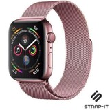 Strap-it® Apple Watch 8 Milanese band (roze)