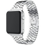 Strap-it® Apple Watch 8 stalen vis band (zilver) Strap-it® Apple Watch 8 stalen vis band (zilver)