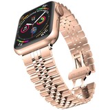 Strap-it® Apple Watch Ultra Jubilee stalen band (rosé goud) Strap-it® Apple Watch Ultra Jubilee stalen band (rosé goud)