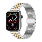 Strap-it® Strap-it Apple Watch 8 Jubilee stalen band (zilver/goud)