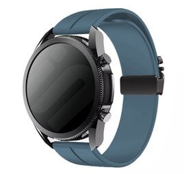 Strap-it® Huawei Watch GT 2 Pro siliconen band met P-buckle (grijsblauw)