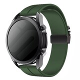 Strap-it® Huawei Watch GT siliconen band met P-buckle (groen)