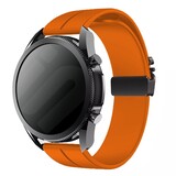 Strap-it® Huawei Watch GT siliconen band met P-buckle (oranje)