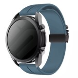 Strap-it® Huawei Watch Ultimate siliconen band met P-buckle (grijsblauw)