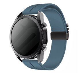 Strap-it® Xiaomi Watch 2 Pro siliconen band met P-buckle (grijsblauw)