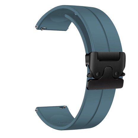 Strap-it® Strap-it Xiaomi Watch 2 Pro siliconen band met P-buckle (grijsblauw)