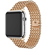 Strap-it® Strap-it Apple Watch 8 stalen kralen band (rosé goud) Strap-it® Strap-it Apple Watch 8 stalen kralen band (rosé goud)