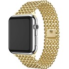 Strap-it® Strap-it Apple Watch Ultra stalen kralen band (goud)