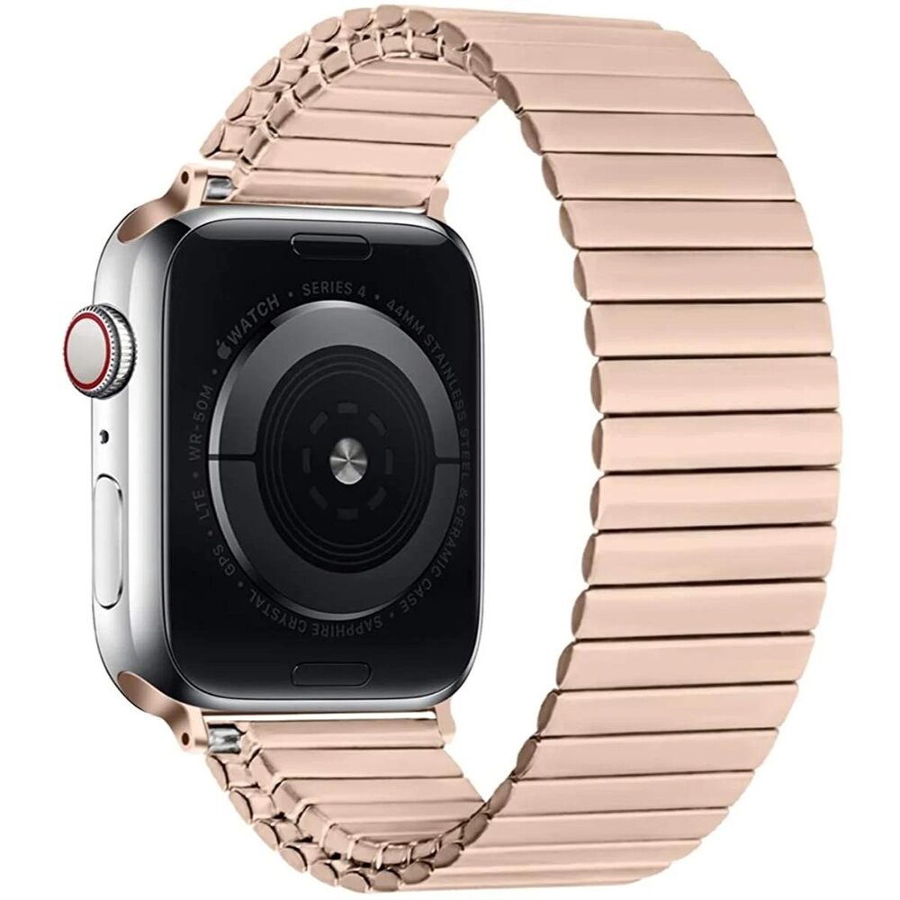 Strap-it® Strap-it Apple Watch Ultra stalen rekband (rosé goud) Strap-it® Strap-it Apple Watch Ultra stalen rekband (rosé goud)