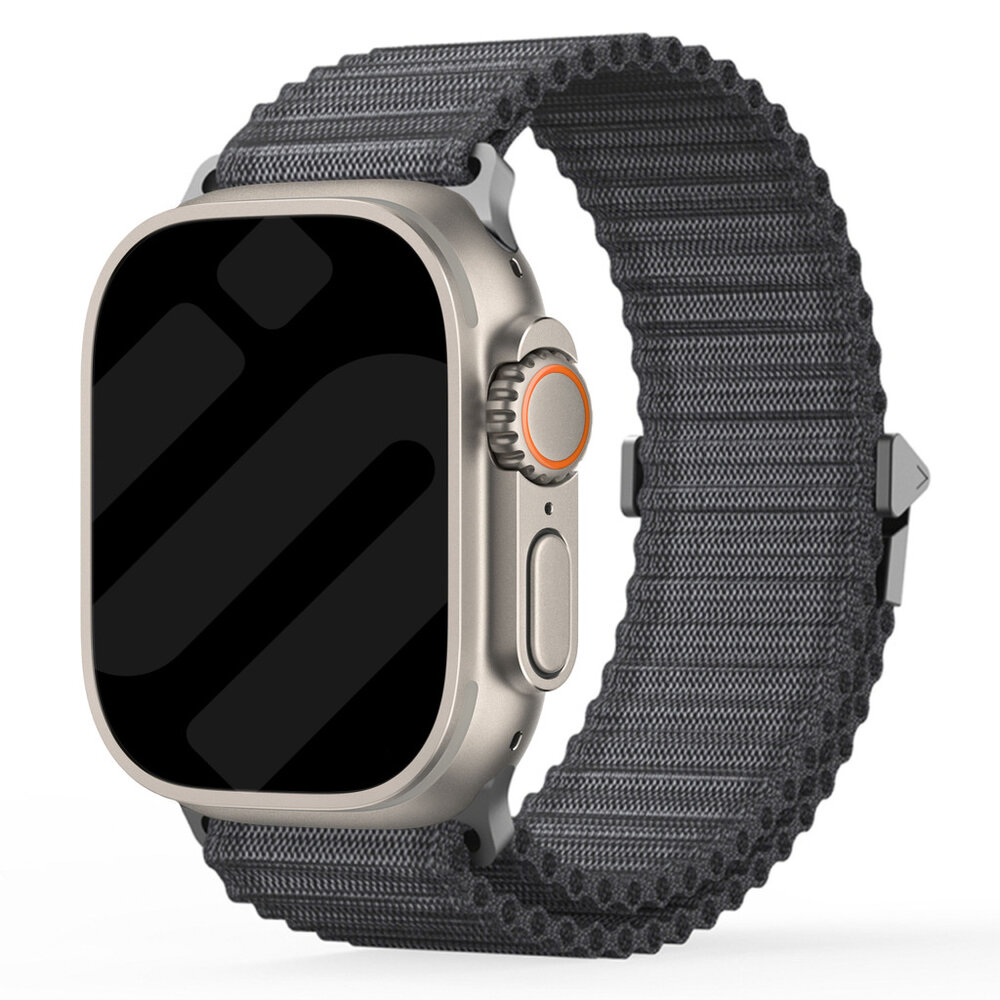 Strap-it® Strap-it Apple Watch outdoor nylon bandje (zwart) Strap-it® Strap-it Apple Watch outdoor nylon bandje (zwart)