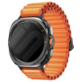 Strap-it® Samsung Galaxy Watch Ultra outdoor nylon bandje (oranje)