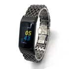 Strap-it® Strap-it Fitbit Charge 6 stalen draak band (zwart)