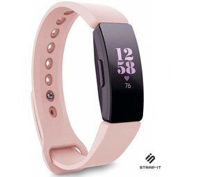 Strap-it® Fitbit Inspire 2 silicone band (roze)