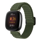 Strap-it® Strap-it Fitbit Versa 3 geweven bandje (groen)