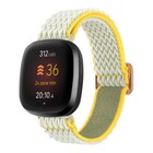 Strap-it® Strap-it Fitbit Versa 3 geweven bandje (sunshine)